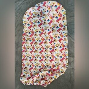 Vintage Baby Nursery Crib Sheet Fitted Teddy Bears, Ducks.  Bright Colors